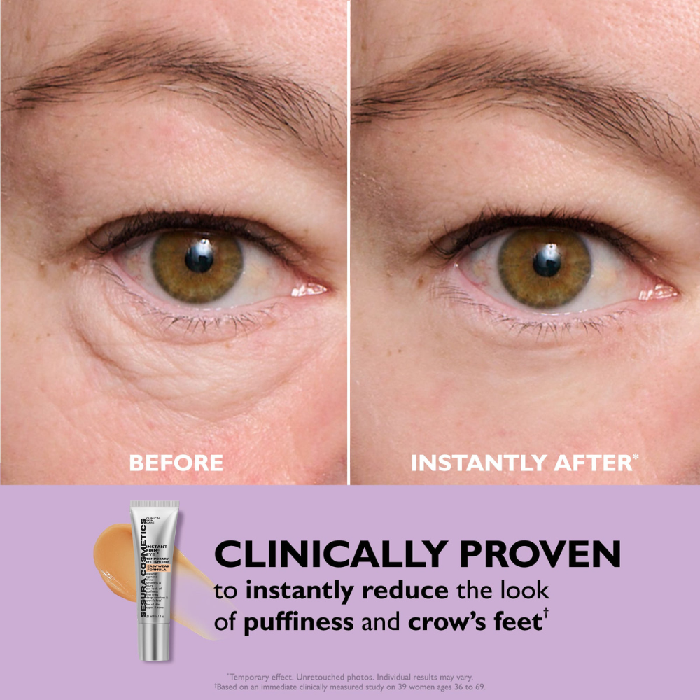 Instant Eye Tightener & Wrinkle Smoother Easy-Wear Serum for Fast Visible Under-Eye Results