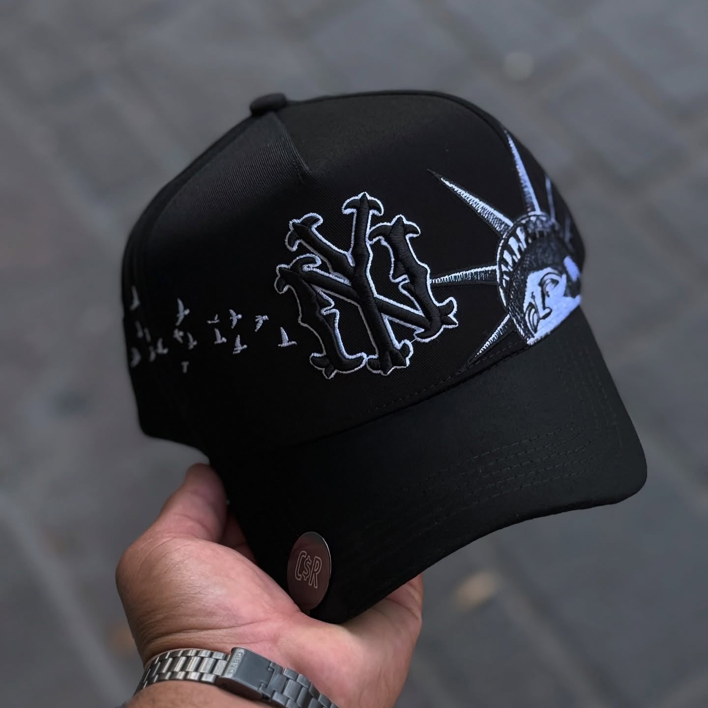 NEW ERA GORRA DANDY HATS NY ILOVE NEGRO UNITALLA LISA EMBROIDERED CASUAL BASEBALL CAP