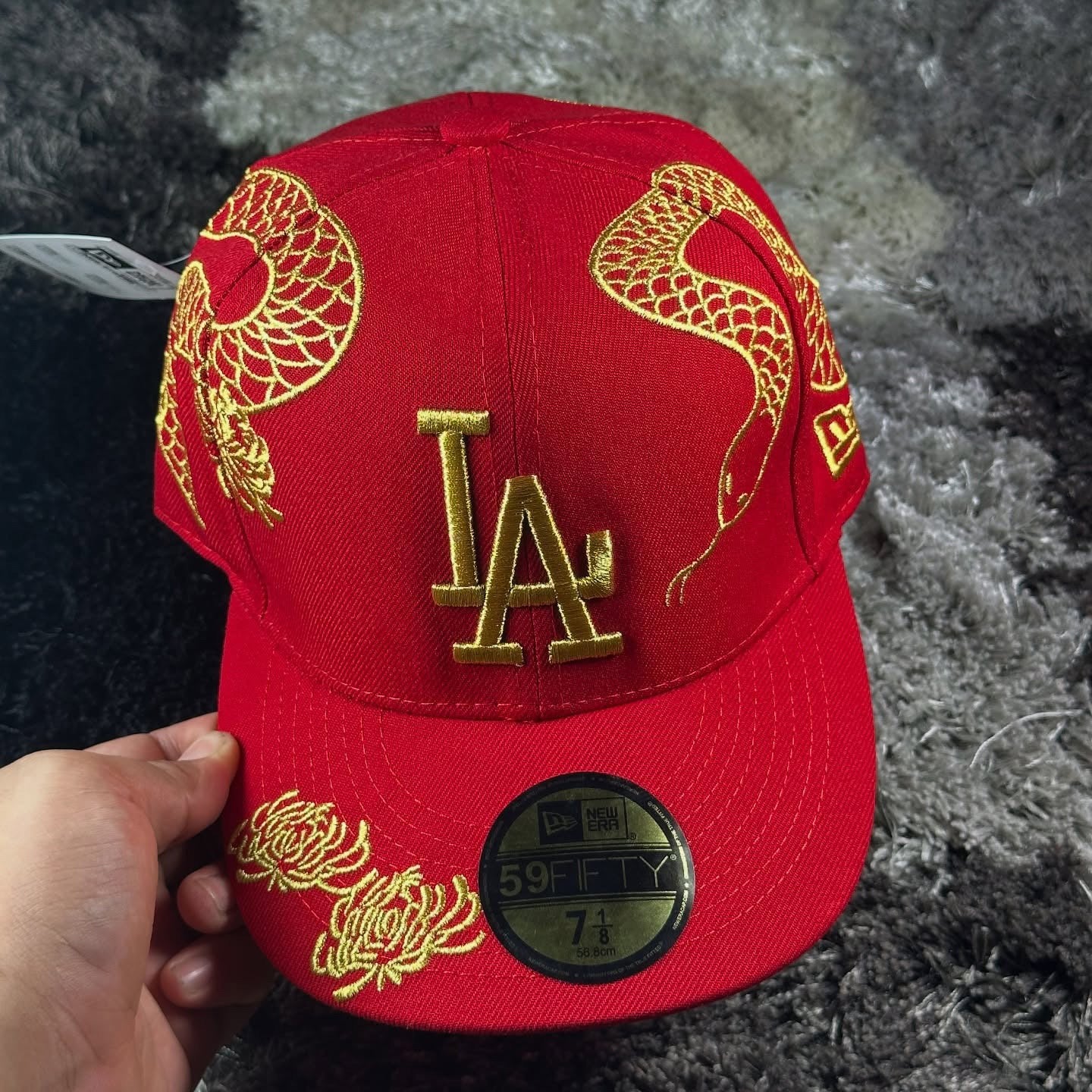 NEW ERA LOS ANGELES DODGERS YEAR OF THE SNAKE EMBROIDERED CASUAL BASEBALL CAP