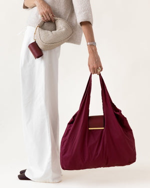 keote - keychain tote - burgundy