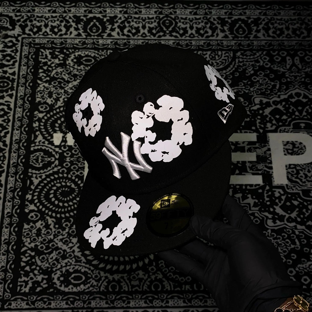 NEW YORK YANKEES DENIM TEARS BLACK FC EXCLUSIVE 59FIFTY