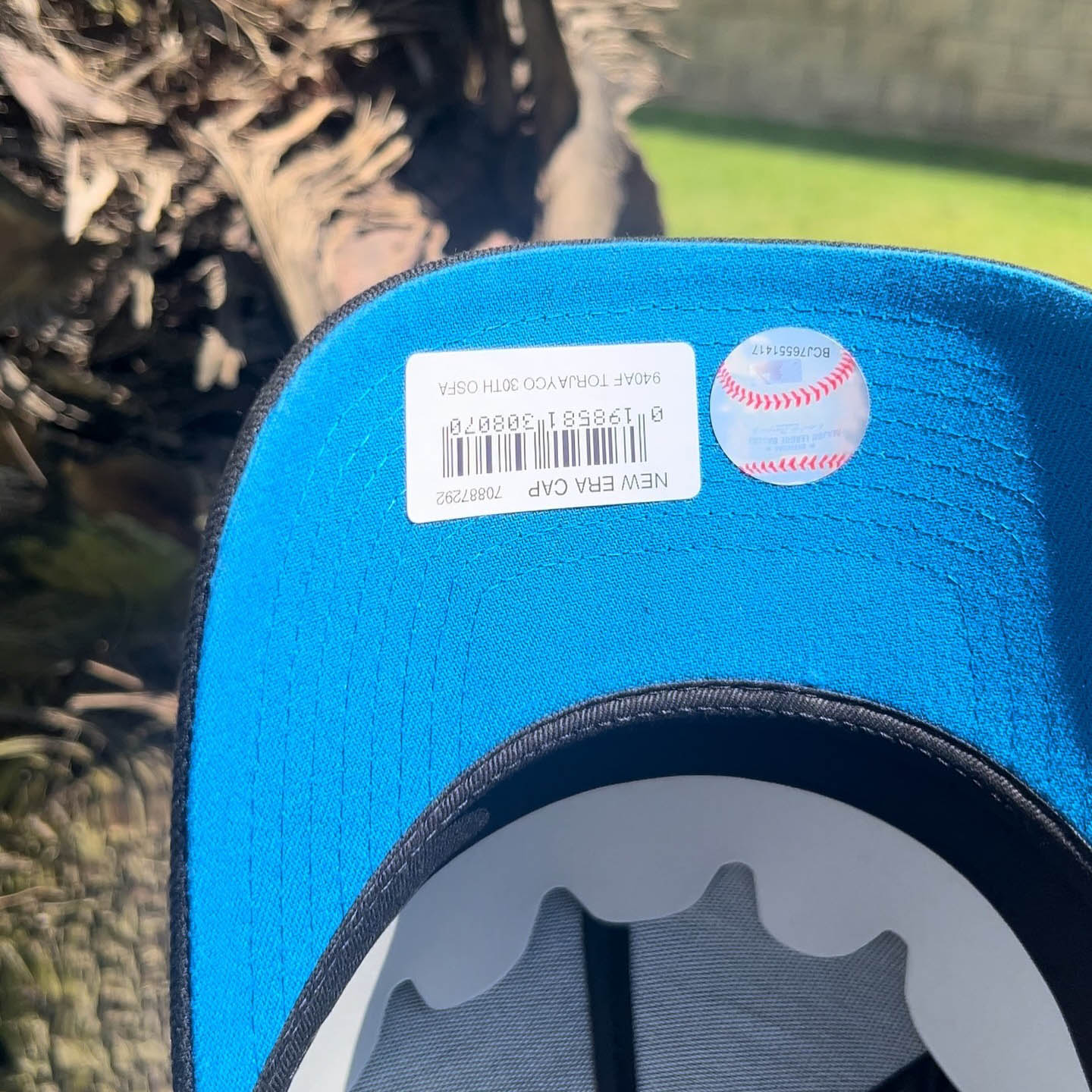 NEW ERA TORONTO BLUE JAYS BLACK BLUE 9FORTY A FRAM EMBROIDERED CASUAL BASEBALL CAP