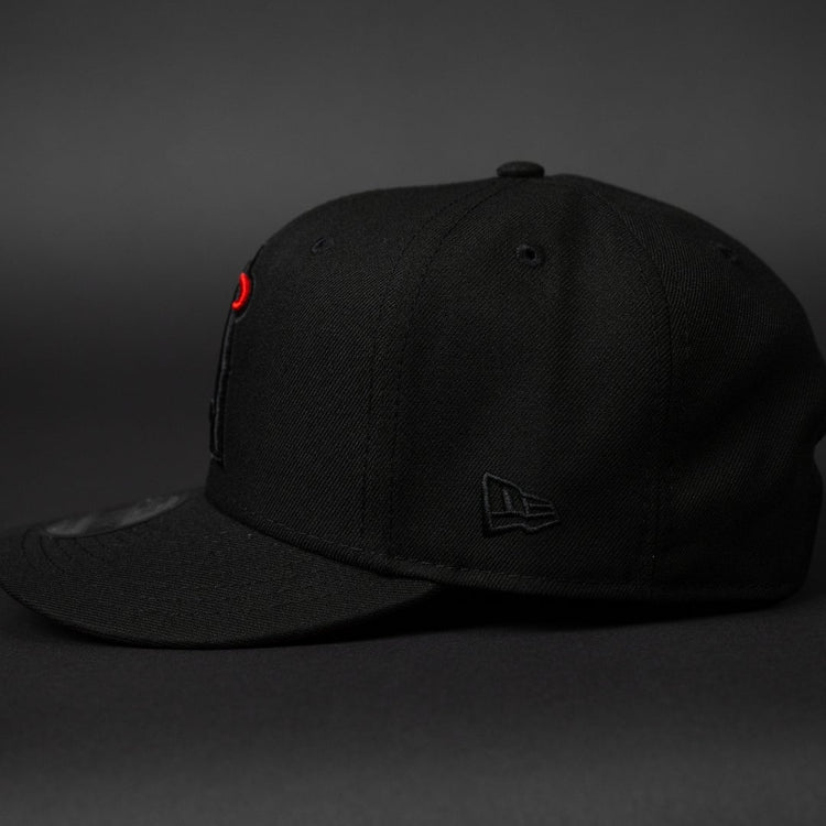 NEW ERA EXCLUSIVE 9FIFTY BLACKED OUT ANAHEIM ANGELS SNAPBACK W/ 2010 ALL STAR GAME SIDE PATCH