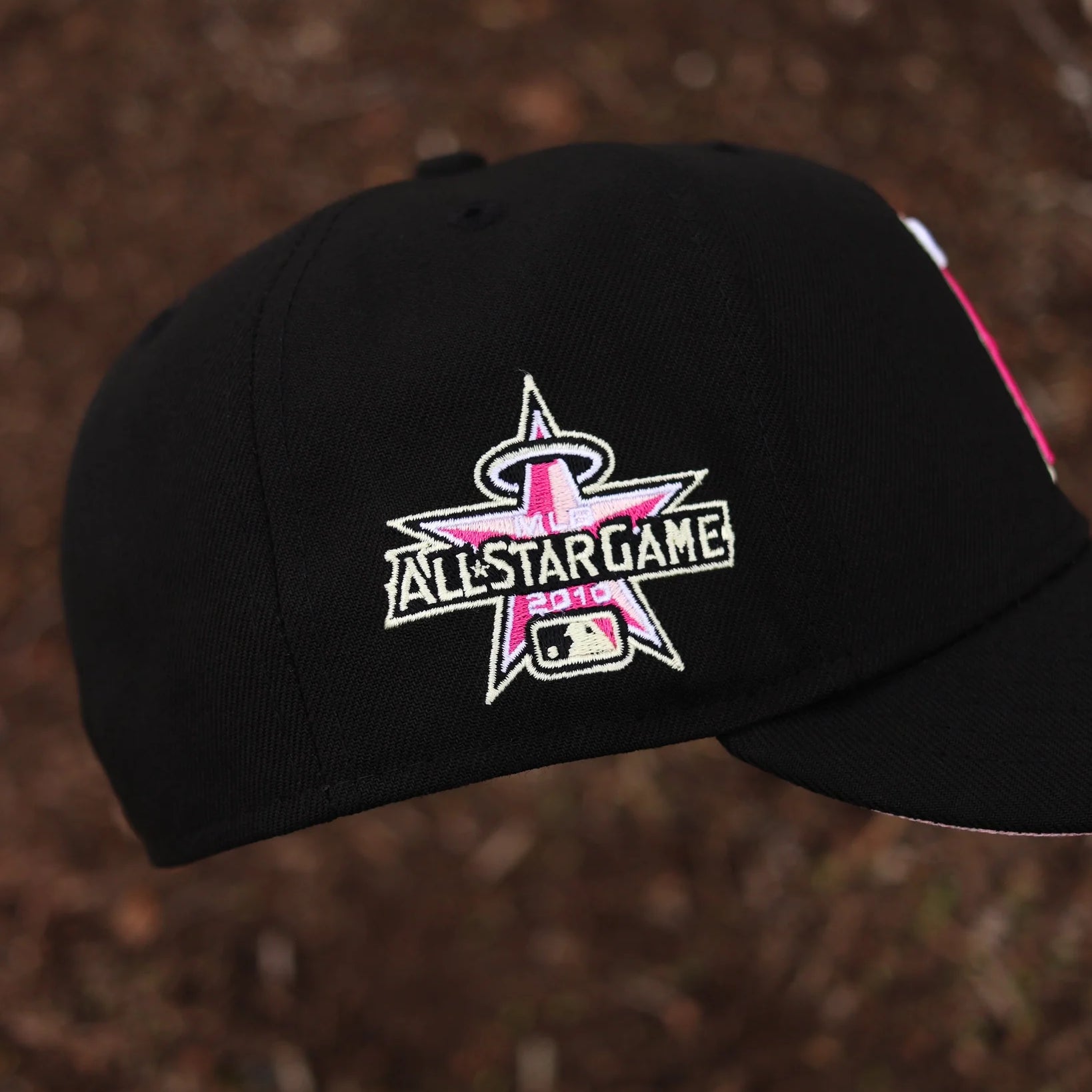 NEW ERA ANGELS ALL STAR PINK/BLACK EMBROIDERED CASUAL BASEBALL CAP