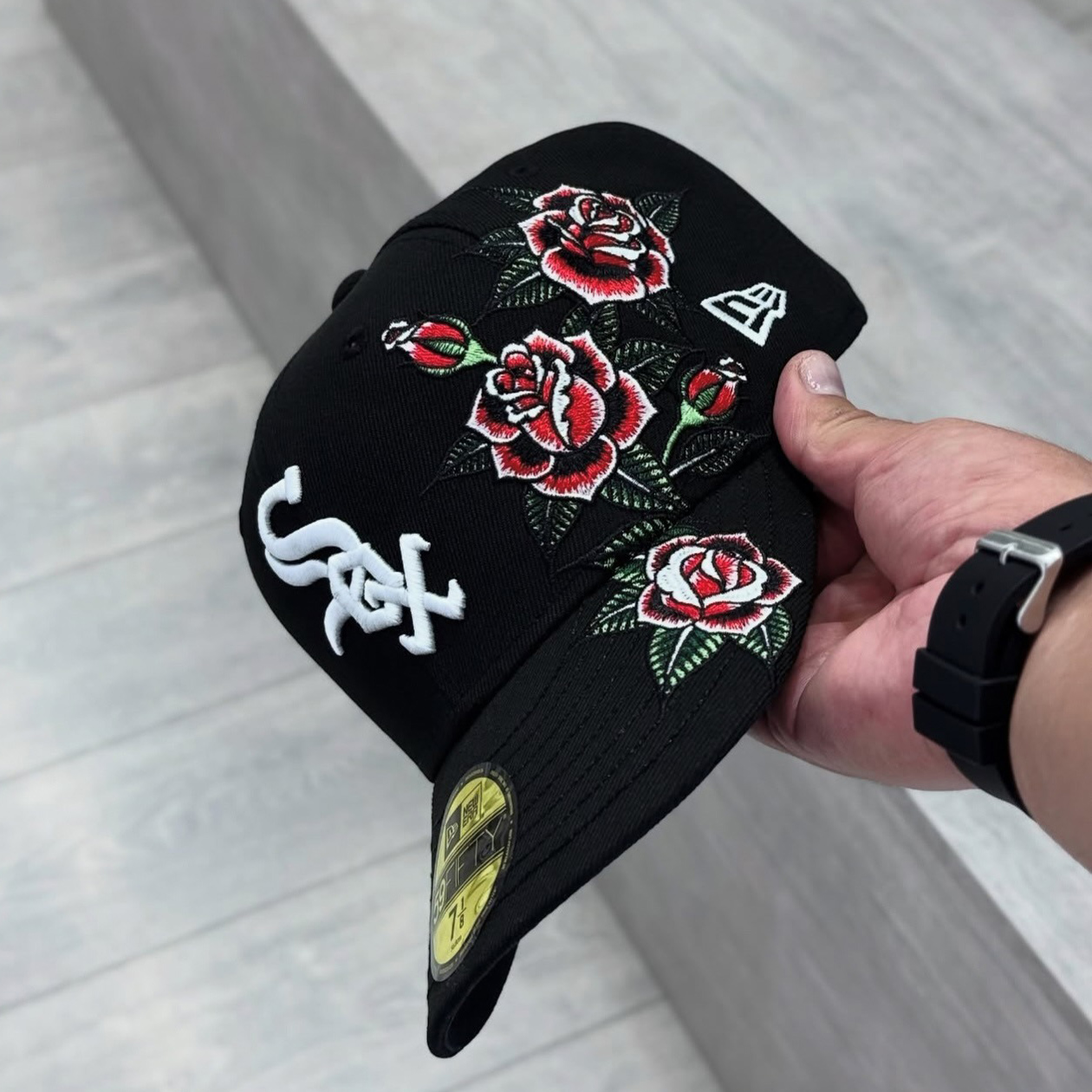 NEW ERA CHICAGO WHITE SOX FLORAL COLLECTION EMBROIDERED CASUAL BASEBALL CAP