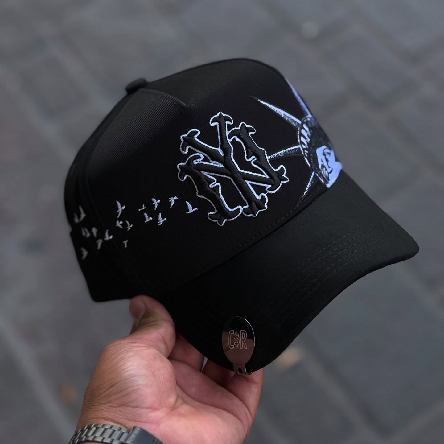 NEW ERA GORRA DANDY HATS NY ILOVE NEGRO UNITALLA LISA EMBROIDERED CASUAL BASEBALL CAP