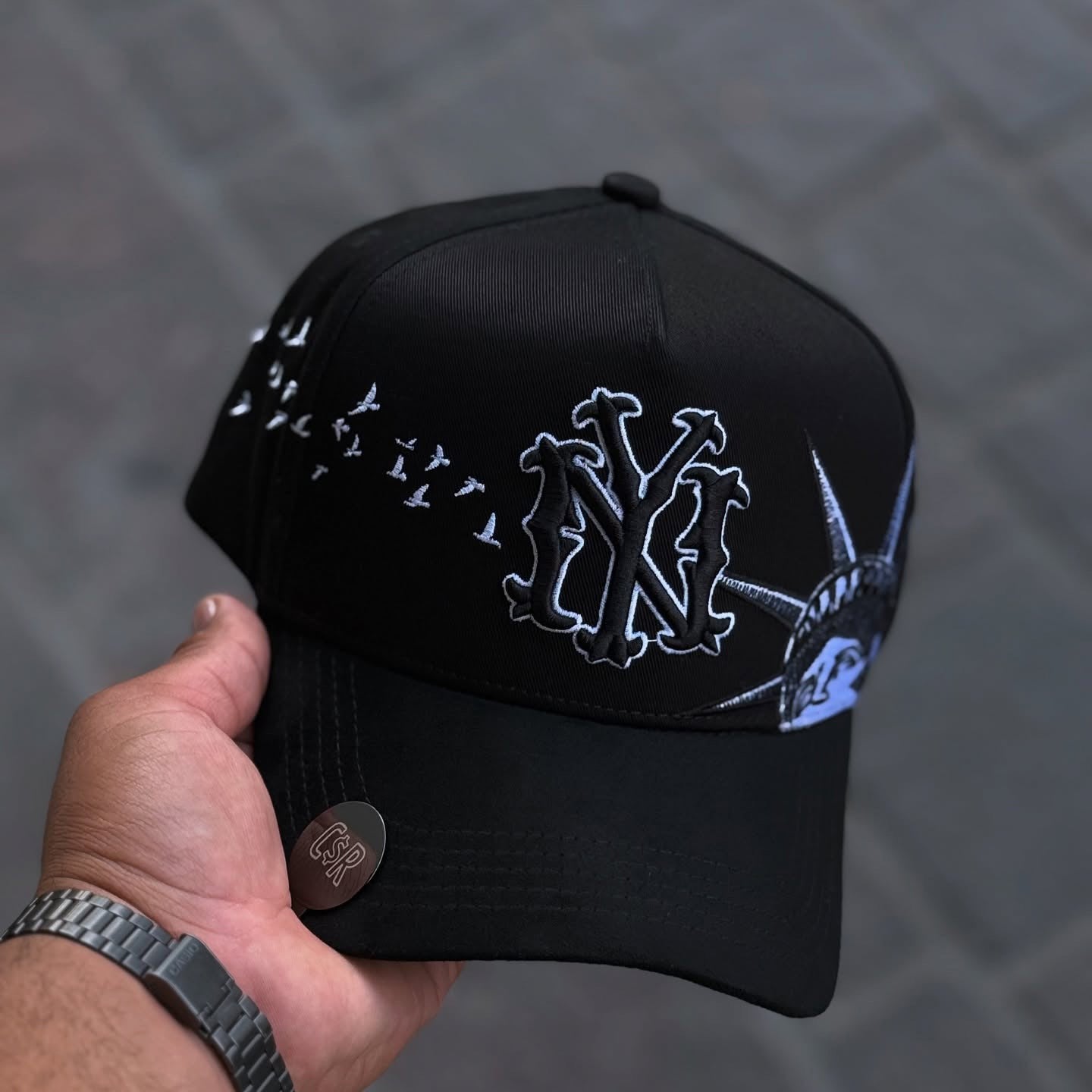 NEW ERA GORRA DANDY HATS NY ILOVE NEGRO UNITALLA LISA EMBROIDERED CASUAL BASEBALL CAP