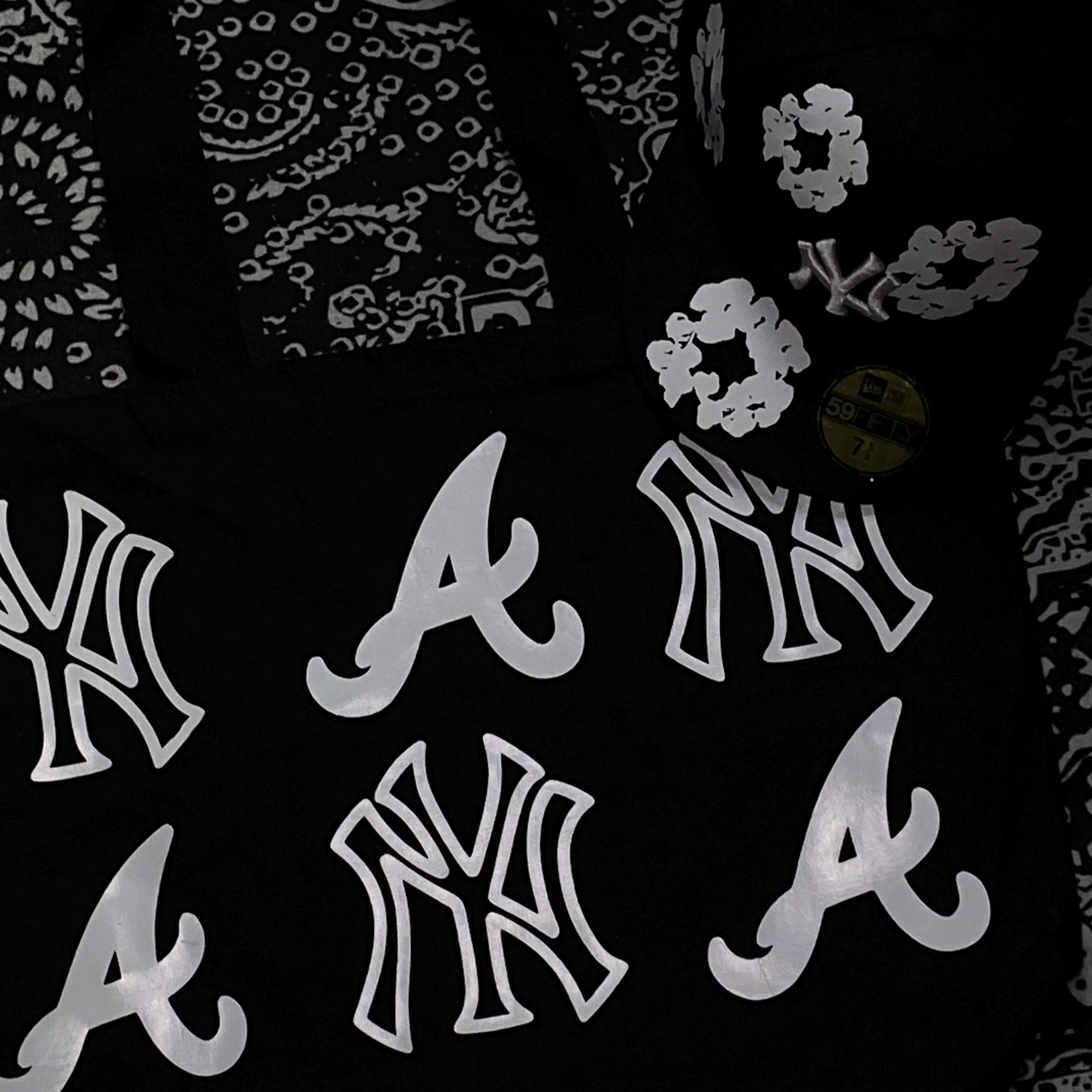 NEW YORK YANKEES DENIM TEARS BLACK FC EXCLUSIVE 59FIFTY