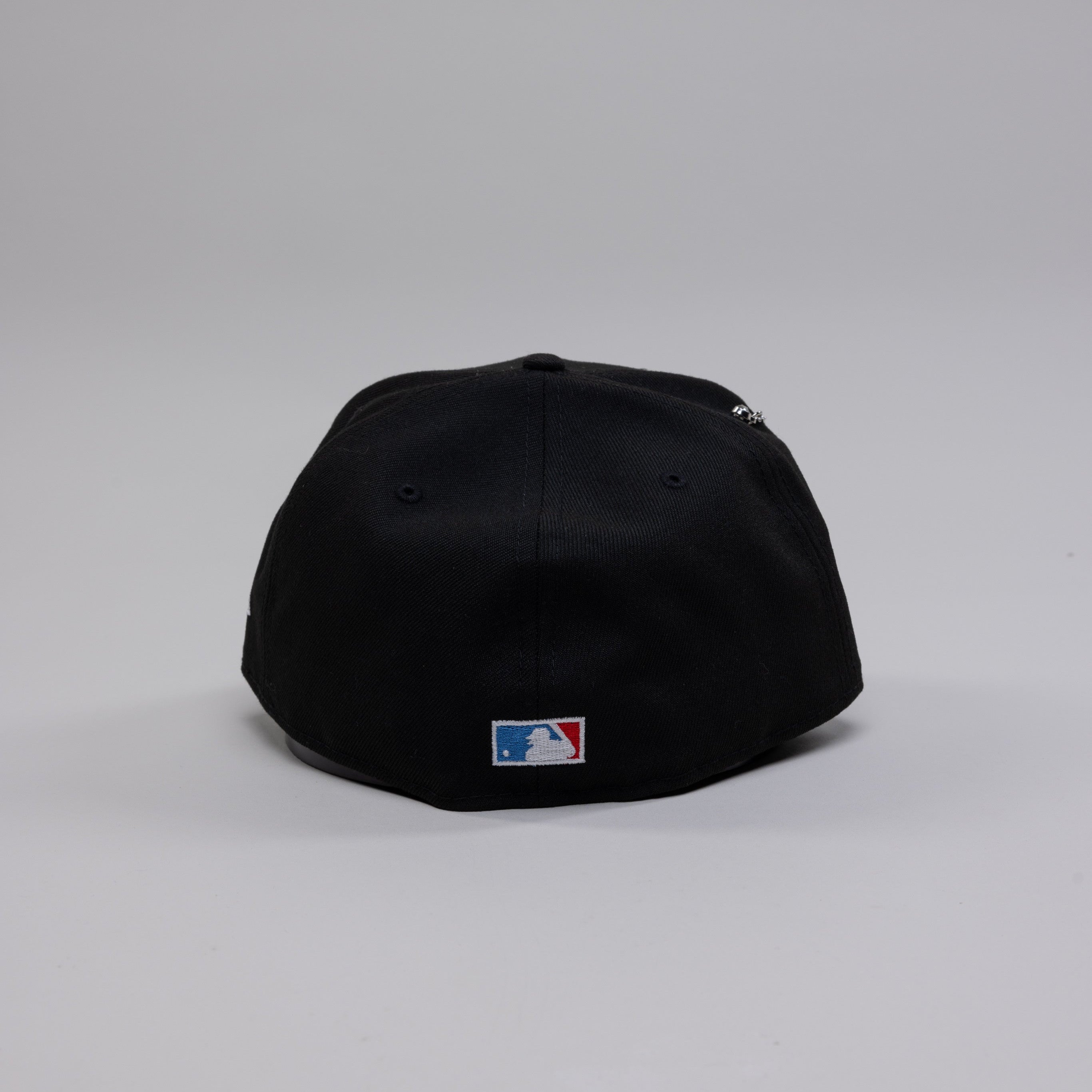 NEW ERA EXCLUSIVE 59FIFTY BLACK UPSIDE DOWN LOS ANGELES DODGERS W/ 40TH ANNIVERSARY SIDE PATCH