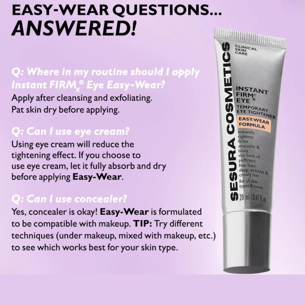 Instant Eye Tightener & Wrinkle Smoother Easy-Wear Serum for Fast Visible Under-Eye Results
