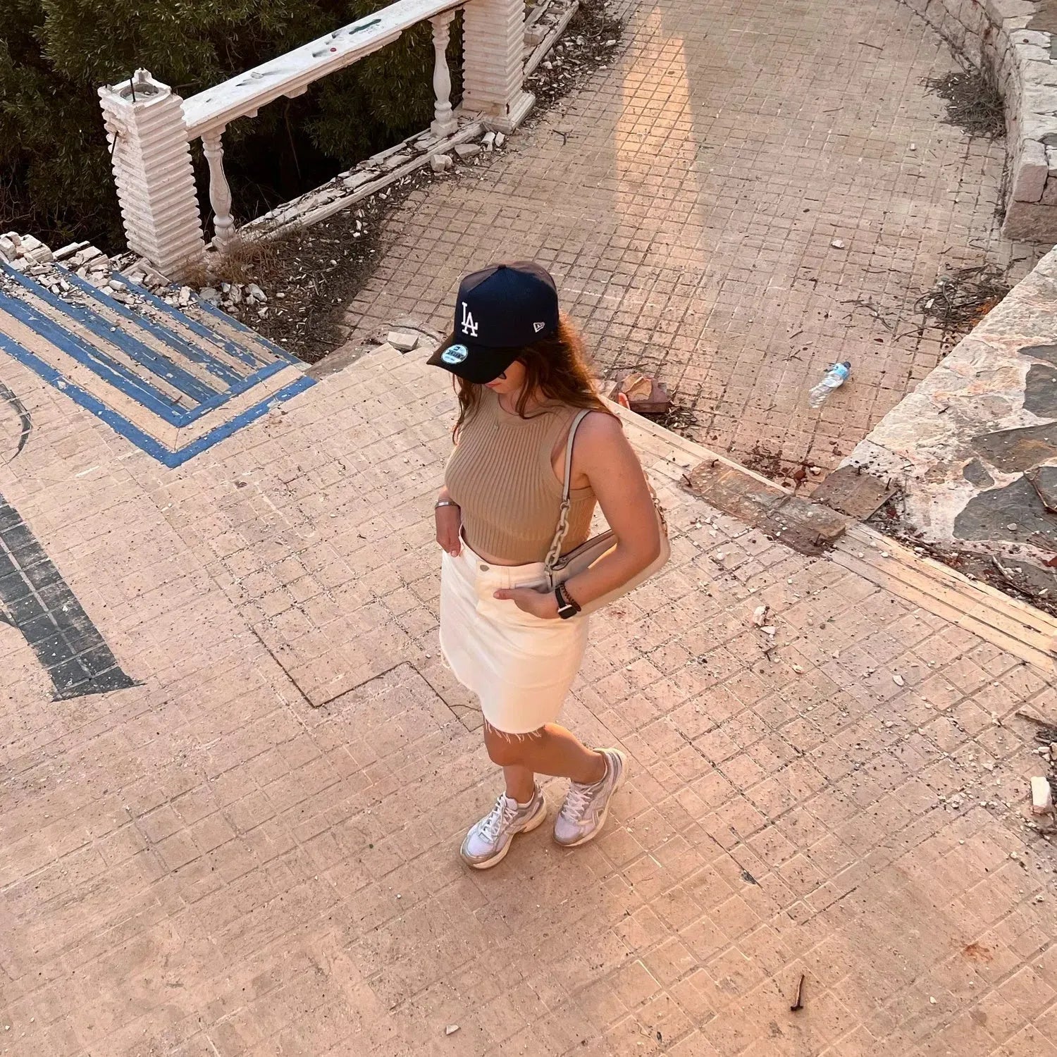 NEW ERA 9FORTY A-FRAME LOS ANGELES DODGERS FIRST LOS ANGELES WORLD SERIES TWO TONE / KHAKI UV SNAPBACK