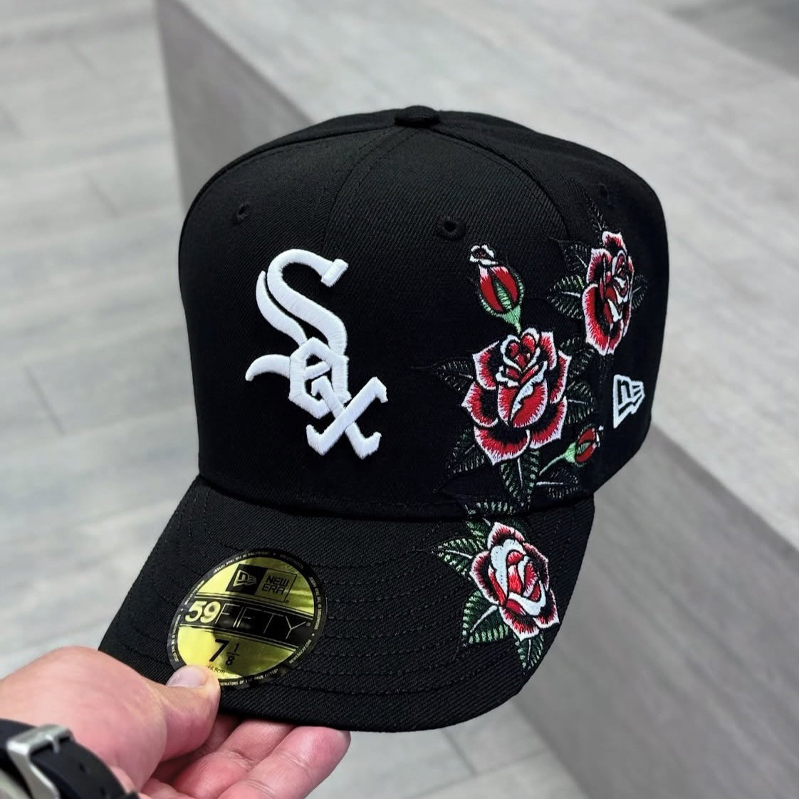 NEW ERA CHICAGO WHITE SOX FLORAL COLLECTION EMBROIDERED CASUAL BASEBALL CAP